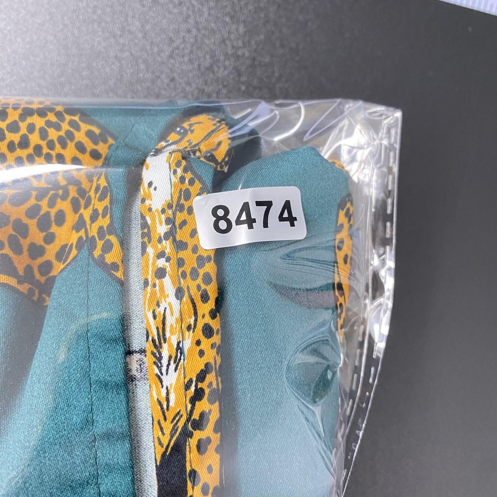 NWT ModCloth Dress Womens Small Green Cheetah AnimalPrint FitFlare Cotton Pocket - Picture 12 of 13